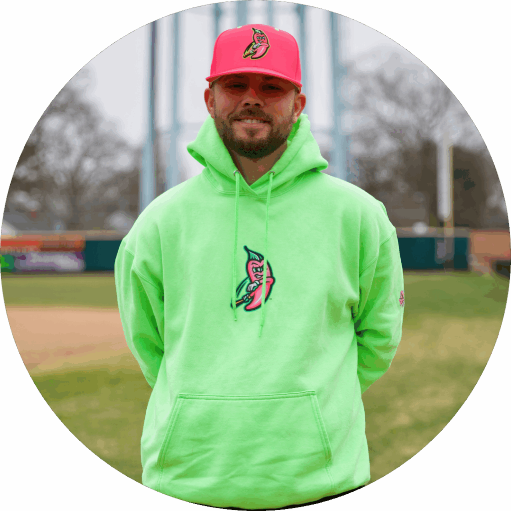 Headshot of Dustin Felvus, Head Coach, Chili Peppers at Cosmic Baseball