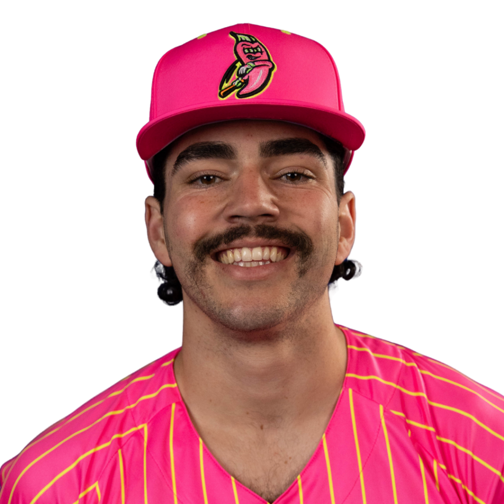 Headshot of Adam Arroyo in a Chili Peppers uniform.