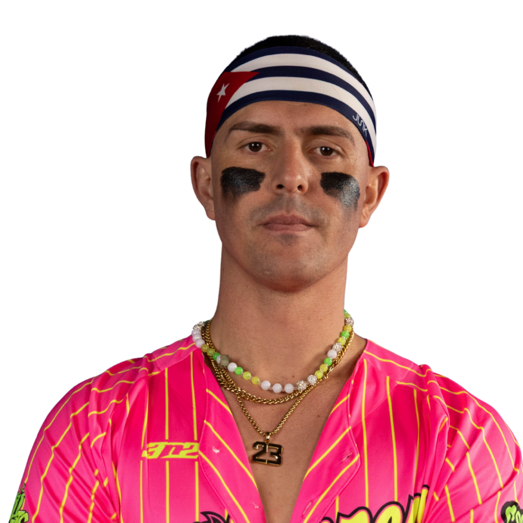 Headshot of Cory Cubano in a Chili Peppers uniform.
