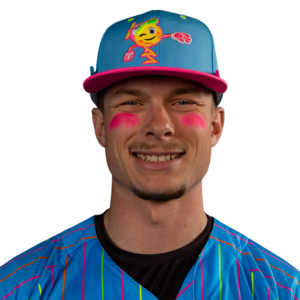 Headshot of Evan Orzech in a Glow Mojis uniform.