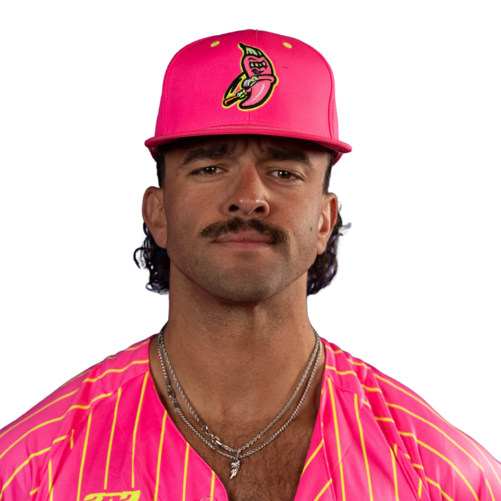 Headshot of Sam Hanson in a Chili Peppers uniform.
